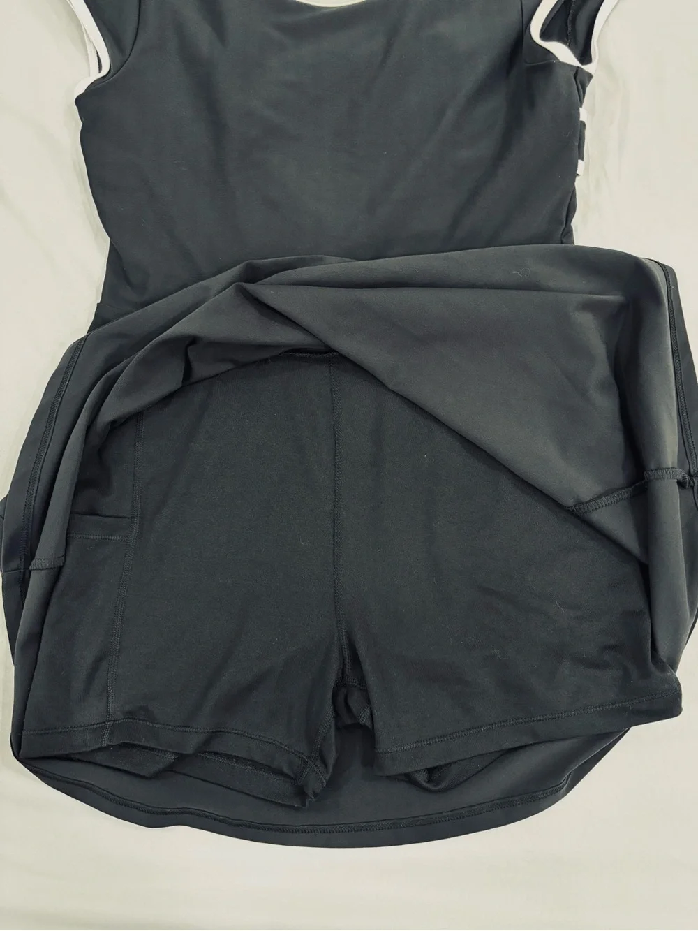 Old Navy Girls PowerSoft Heart-Back Athletic Dress XL 14-16 Black